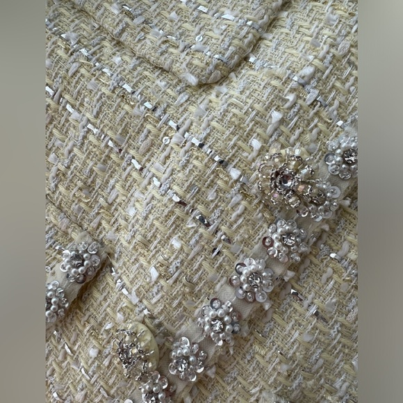 Self Portrait YELLOW BOUCLE JACKET - Picture 3 of 3